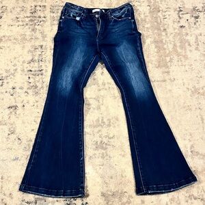 KanCan Dark Blue Flare Jeans